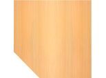 Trapezplatte ULM, B 1200 x T 1200 mm, Buche-Dekor