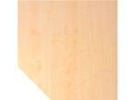 Trapezplatte Breno, Verbindungsplatte für Schreibtische Breno, mit Stützfuss, L 1200 x B 1200 mm, Spanplatte, Ahorn/Graphit