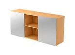 Sideboard TARVIS, 2 OH, mit Schiebetüren, B 1600 x T 420 x H 748 mm, Buche-Dekor