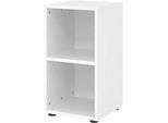 Regale Breno, 2 OH, 28 kg je Boden, B 400 x T 400 x H 748 mm, Spanplatte, weiss
