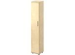 Schäfer Shop Genius Flügeltürenschrank TETRIS WOOD, 6 OH, B 400 x T 421 x H 2270 mm, Höhe inkl. Gleiter, Tür links, Ahorn-Dekor