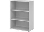 Regale Breno, 3 OH, 28 kg je Boden, B 800 x T 400 x H 1100 mm, Spanplatte, lichtgrau