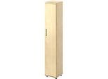 Schäfer Shop Genius Flügeltürenschrank TETRIS WOOD, 6 OH, B 400 x T 421 x H 2270 mm, Höhe inkl. Gleiter, Tür rechts, Ahorn-Dekor