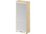 Schäfer Shop Genius Vertikal-Rollladenschrank TETRIS WOOD, 4,5 OH, H 1910 mm, Höhe inkl. Gleiter, Ahorn-Dekor