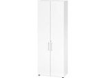 Schränke Breno, 6 OH, abschliessbar, 28 kg je Boden, B 800 x T 420 x H 2156 mm, weiss/weiss