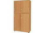 Schäfer Shop Genius Schrankkombination TETRIS WOOD, mit 5 Ordnerhöhen, Platz für bis zu 60 Standardordner, Buche-Dekor
