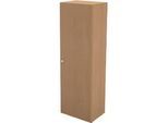 Schäfer Shop Genius Flügeltürenschrank TETRIS WALL, 5 Ordnerhöhen, Türanschlag rechts, B 600 x T 440 x H 1880 mm, Buche-Dekor