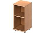 Schäfer Shop Genius Regal TETRIS WOOD, 2 OH, Höhe inkl. Gleiter, B 400 mm, Buche-Dekor