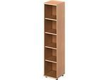 Schäfer Shop Genius Regal TETRIS WOOD, 5 OH, Höhe inkl. Gleiter, B 400 mm, Buche-Dekor