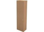 Schäfer Shop Genius Flügeltürenschrank TETRIS WALL, 6 Ordnerhöhen, Türanschlag links, B 600 x T 440 x H 2250 mm, Buche-Dekor