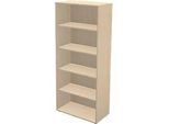 Schäfer Shop Genius Regal TETRIS WALL, 5 Ordnerhöhen, B 800 x T 420 x H 1880 mm, Ahorn-Dekor