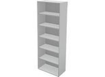 Schäfer Shop Genius Regal TETRIS WALL, 6 Ordnerhöhen, B 800 x T 420 x H 2250 mm, lichtgrau