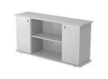 Sideboard ULM, H 840 x B 1661 x T 448 mm, lichtgrau