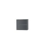 Schäfer Shop Select Anstell-/Aufsatzregal, 2 Ordnerhöhen, B 800 x T 420 x H 726 mm, graphit