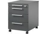 Schäfer Shop Select Rollcontainer SET UP, abschliessbar, B 432 x T 580 x H 595 mm, graphit/graphit