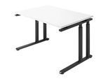 Schäfer Shop Select Schreibtisch SET UP, C-Fussgestell, 1200x800, weiss/graphit