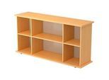 Sideboard TARA, B 1661 x T 448 x H 840 mm, Buche-Dekor
