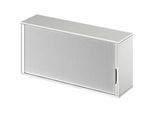 Schäfer Shop Genius Aufsatz-Querrolladenschrank TETRIS WOOD, 2 OH, B 1600, lichtgrau