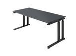 Schäfer Shop Select Schreibtisch SET UP, C-Fussgestell, 1800x800, graphit/graphit