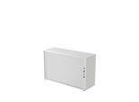 Querrollladenschrank TARVIS, 2 Ordnerhöhen, B 1200 x T 400 x H 825 mm, abschliess- & stapelbar, lichtgrau/lichtgrau