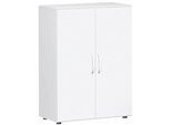 Flügeltürenschrank PALENQUE, 3 Ordnerhöhen, B 800 x T 420 x H 1104 mm, weiss