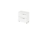 Schäfer Shop Select Hängeregisterschrank LOGIN, 2 Schübe, abschliessbar, B 800 x T 420 x H 744 mm, weiss/weiss