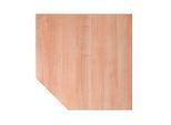 Trapezplatte TOPAS LINE, Nussbaum/silber