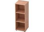 Regal TOPAS LINE, 3 Ordnerhöhen, B 400 mm, Nussbaum