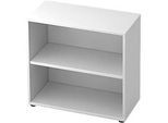 Regal TOPAS LINE, 2 Ordnerhöhen, B 800 mm, weiss