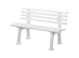 Gartenbank, 2-Sitzer, L 1200 mm, weiss