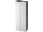 Aktenschrank TOPAS LINE, 6 Ordnerhöhen, B 800 mm, graphit/weiss