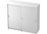 Schiebetürenschrank TOPAS LINE, 3 OH, weiss/weiss