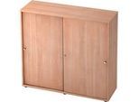 Schiebetürenschrank TOPAS LINE, 3 OH, Nussbaum/Nussbaum
