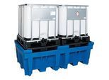 IBC- und KTC-Station für 2 Container, mit integrierter PE-Stellfläche
