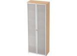 Glastürenschrank TOPAS LINE, 6 Ordnerhöhen, B 800 mm, Ahorn-Dekor