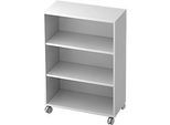 Rollenregal TOPAS LINE, 3 Ordnerhöhen, B 800 mm, weiss