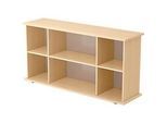 Sideboard TARA, B 1661 x T 448 x H 840 mm, Ahorn-Dekor
