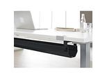 Schäfer Shop Select Kabelkanal, abklappbar, teleskopierbar im Bereich von 1024-1624 mm, Metall, schwarz
