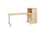 Schäfer Shop Select Büromöbelset LOGIN 2-teilig, Schreibtisch B 1600 mm