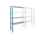 Anbaufeld, Weitspannregal Epsivol, 4 Ebenen, B 1800 x T 1000 x H 2500 mm
