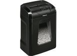 Aktenvernichter Fellowes Powershred® 12C Cross Cut, Partikelschnitt, P-4, Auffangbehälter, schwarz