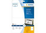 Namens- und Textiletiketten Herma, A4, 199,6 x 143,5 mm, bedruckbar, mit Rand, 40 Stück