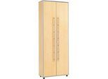 Schäfer Shop Select Aktenschrank Moxxo IQ, Holz, 5 Böden, 6 OH, B 801 x T 362 x H 2166 mm, abschliessbar, Ahorn-Dekor