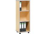 Schäfer Shop Select Regal MOXXO IQ, Holz, 3 Fächer, 3 OH, B 401 x T 362 x H 1115 mm, Ahorn-Dekor