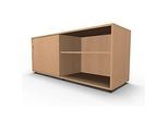 Schäfer Shop Select Sideboard, mit Schiebetür, abschliessbar, Spanplatte, B 1600 x T 500 x H 663 mm, links anstellbar, Buche