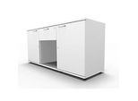 Schäfer Shop Select Sideboard, 2 Türen + Schub, abschliessbar, Spanplatte, B 1500 x T 420 x H 663 mm, weiss