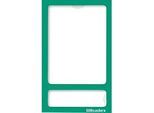 Ultradex Fotorahmen, magnetisch, transparente PET-Folie, für A5, grün, 5 Stück
