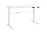 Schäfer Shop Select Schreibtisch Moxxo IQ, elektrisch höhenverstellbar, Rechteck, C-Fuss, B 1600 x T 800 x H 725-1185 mm, weiss