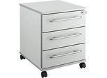 Schäfer Shop Select Rollcontainer Moxxo IQ 333, 3 Schübe, B 410 x T 495 x H 510 mm, abschliessbar, lichtgrau