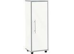 Schäfer Shop Select Aktenschrank Moxxo IQ, Holz, 2 Böden, 3 OH, B 401 x T 362 x H 1115 mm, weiss